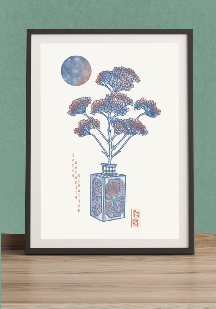 encadrement A4 illustration valériane symbole oracle