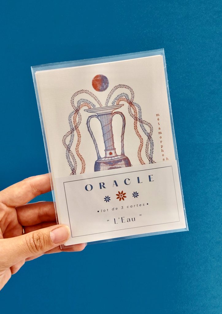 pack trois illustrations eau oracle symbole