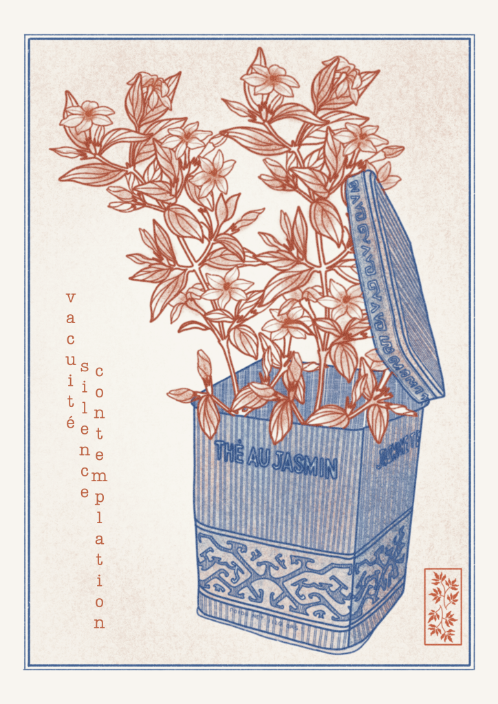 illustration thé au jasmin